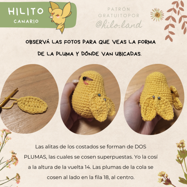 Patrón Gratuito: HILITO, canario - Imagen 3