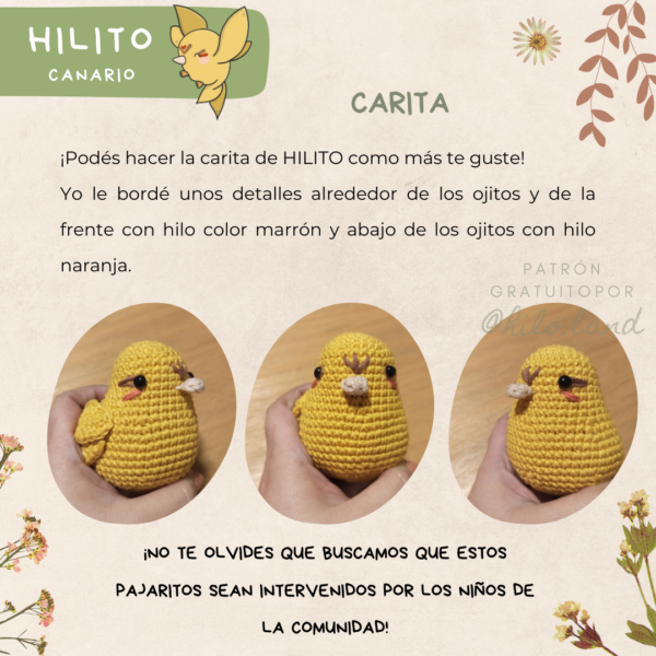 Patrón Gratuito: HILITO, canario - Imagen 4